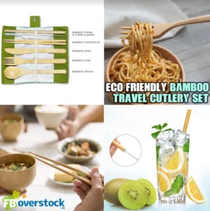 Eco-Friendly Bamboo Travel Cutlery Set